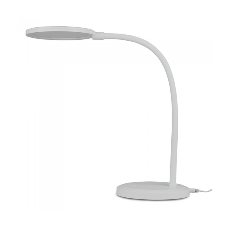 7w Table Lamp In White Dimmable, Led Flex Arm Floor Lamp