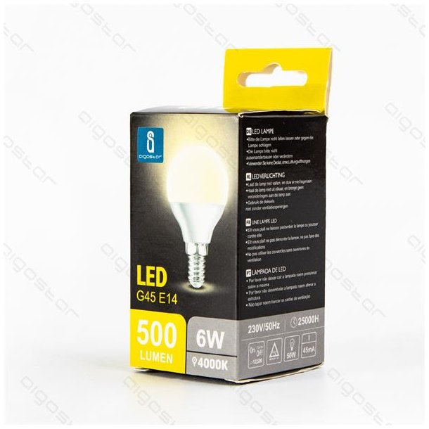 6W E14 LED 500 Lumen, Neutral Hvid E14 LED pærer - LEDSTRIPS.DK ApS